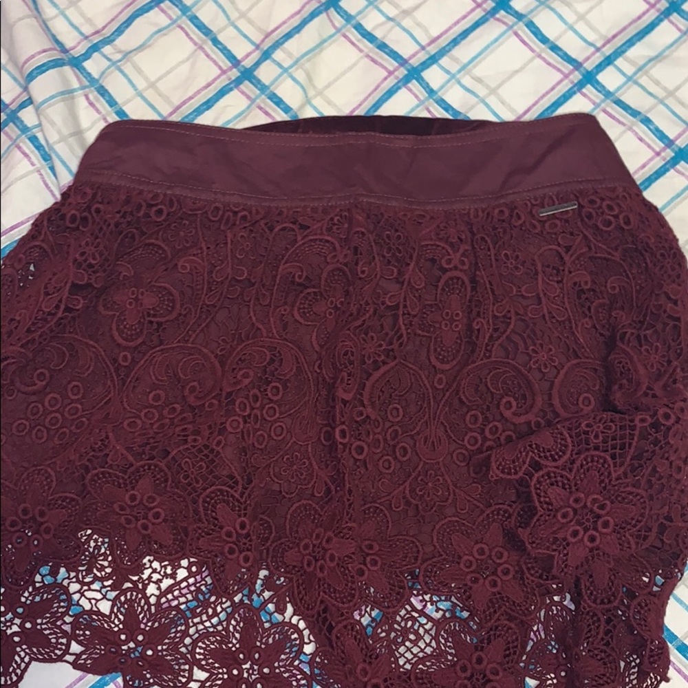 Maroon skirt